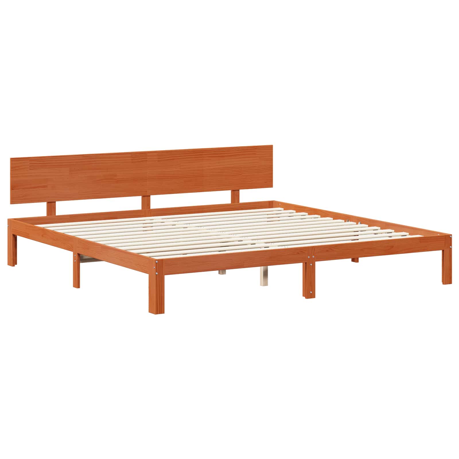 Cadre de lit Cire marron 180 x 200 cm Bois de Pin Massif - XIOS