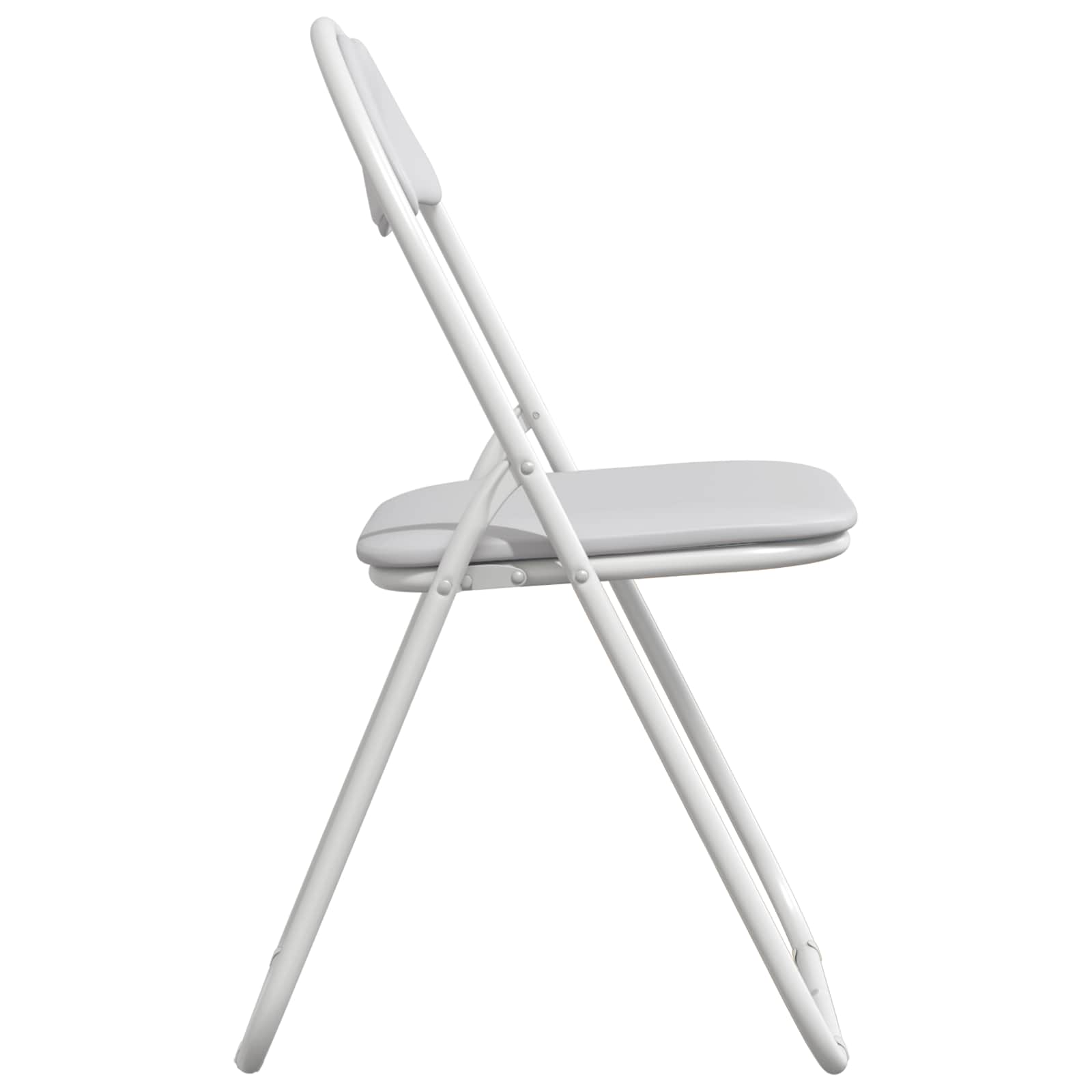 Chaise pliante 8 pcs Blanc 48 x 43,5 x 81 cm Simili cuir - XIOS