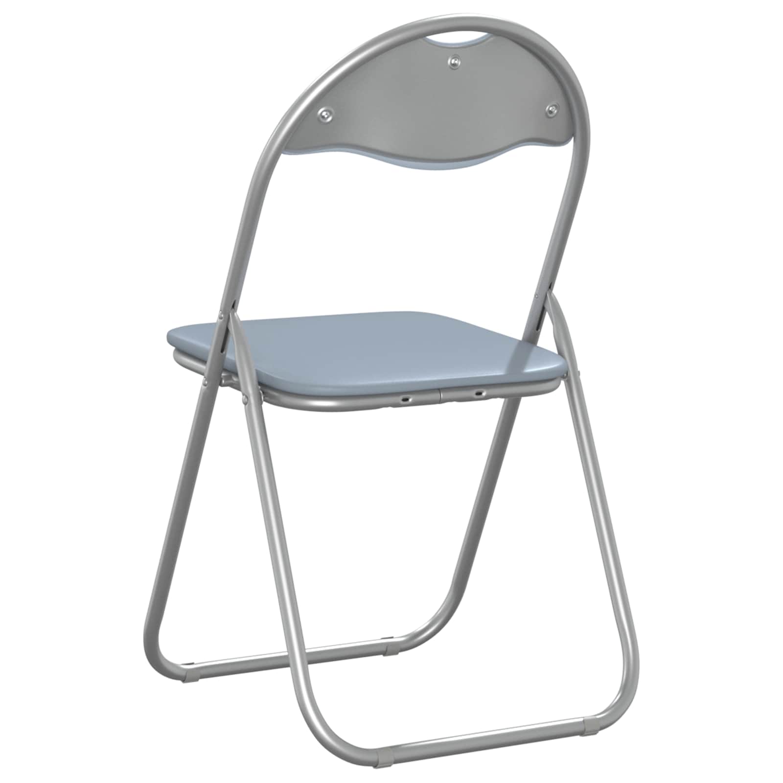 Chaise pliante 8 pcs Gris 48 x 43,5 x 81 cm Simili cuir - XIOS