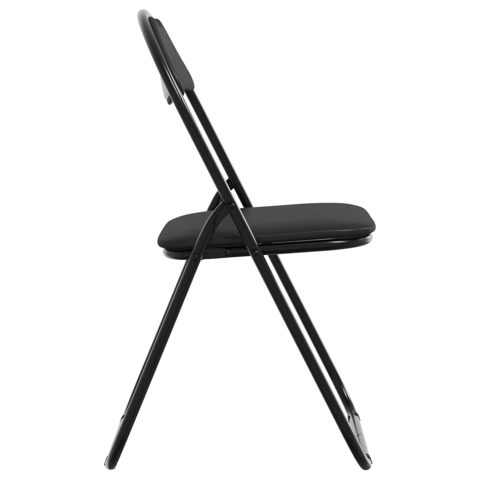 Chaise pliante 8 pcs Noir 48 x 43,5 x 81 cm Simili cuir - XIOS