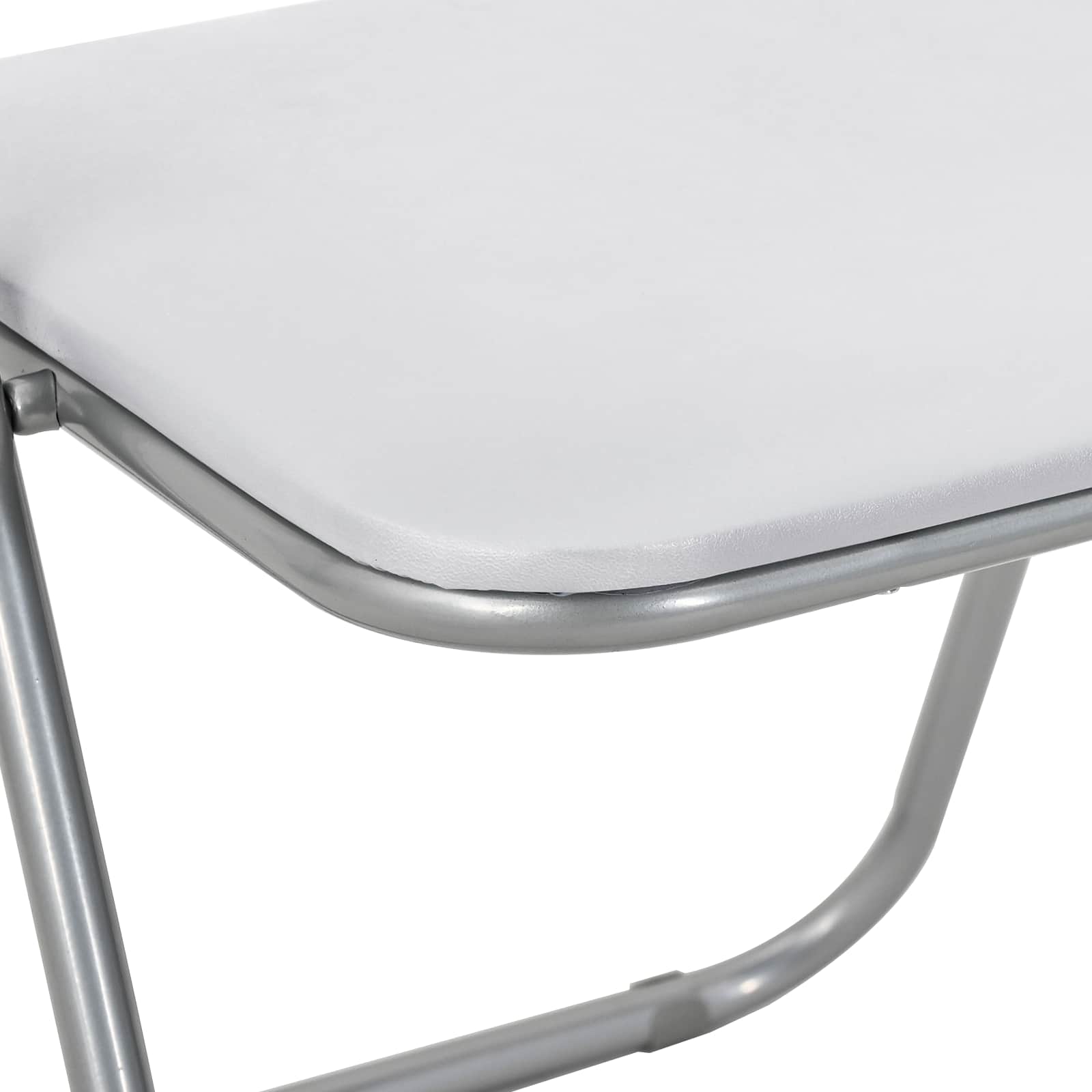 Chaise pliante 8 pcs Blanc et Gris 48 x 43,5 x 81 cm - XIOS