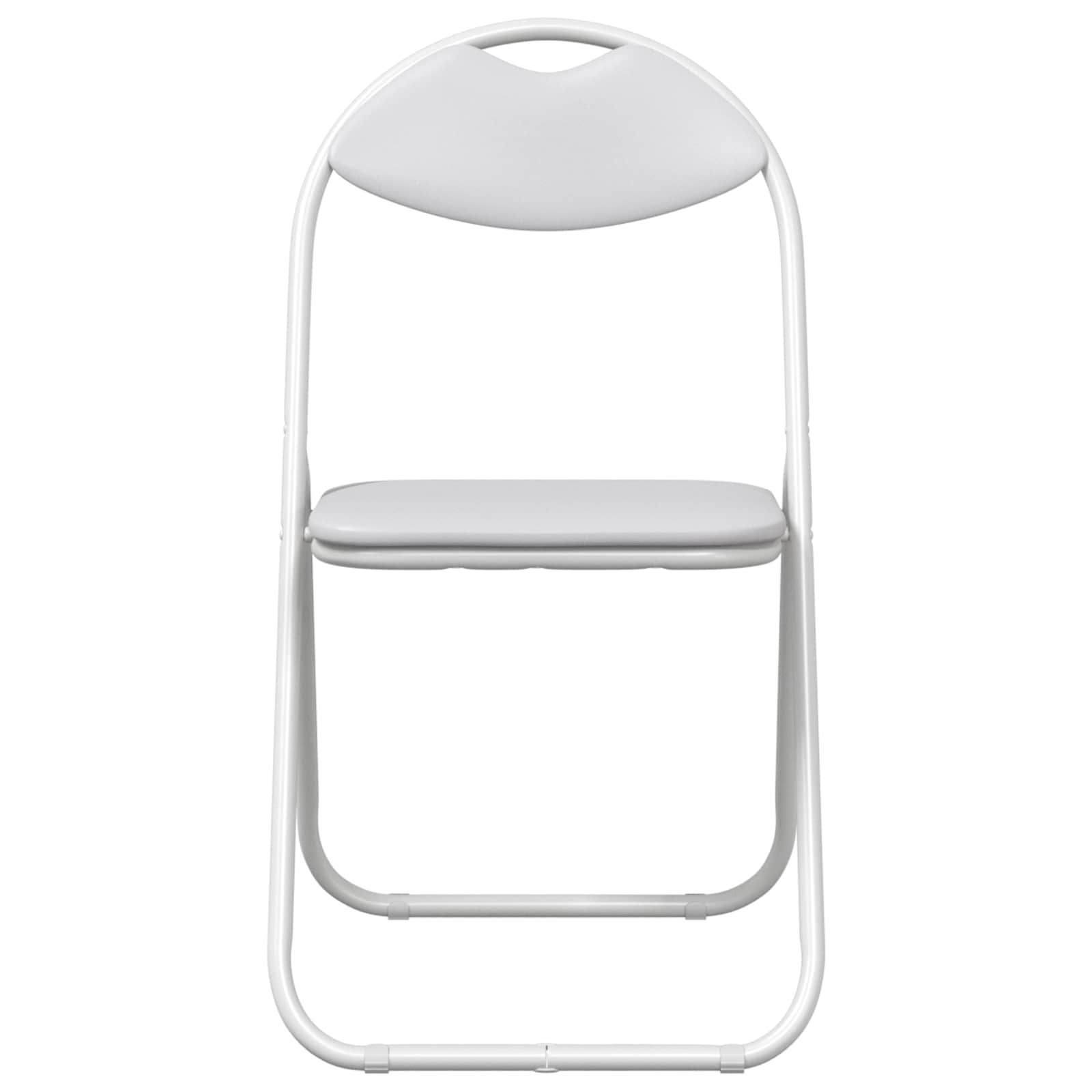 Chaise pliante 8 pcs Blanc 48 x 43,5 x 81 cm Simili cuir - XIOS