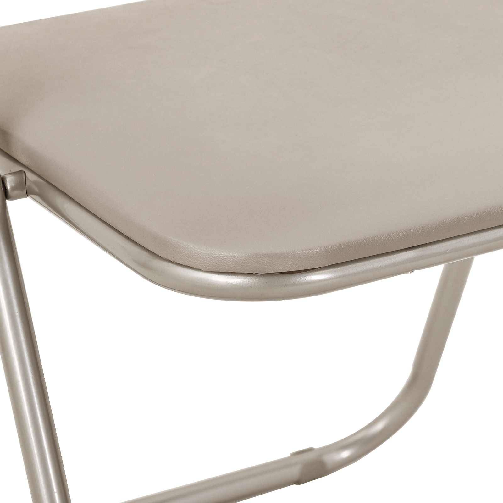 Chaise pliante 8 pcs Sable 48 x 43,5 x 81 cm Simili cuir - XIOS