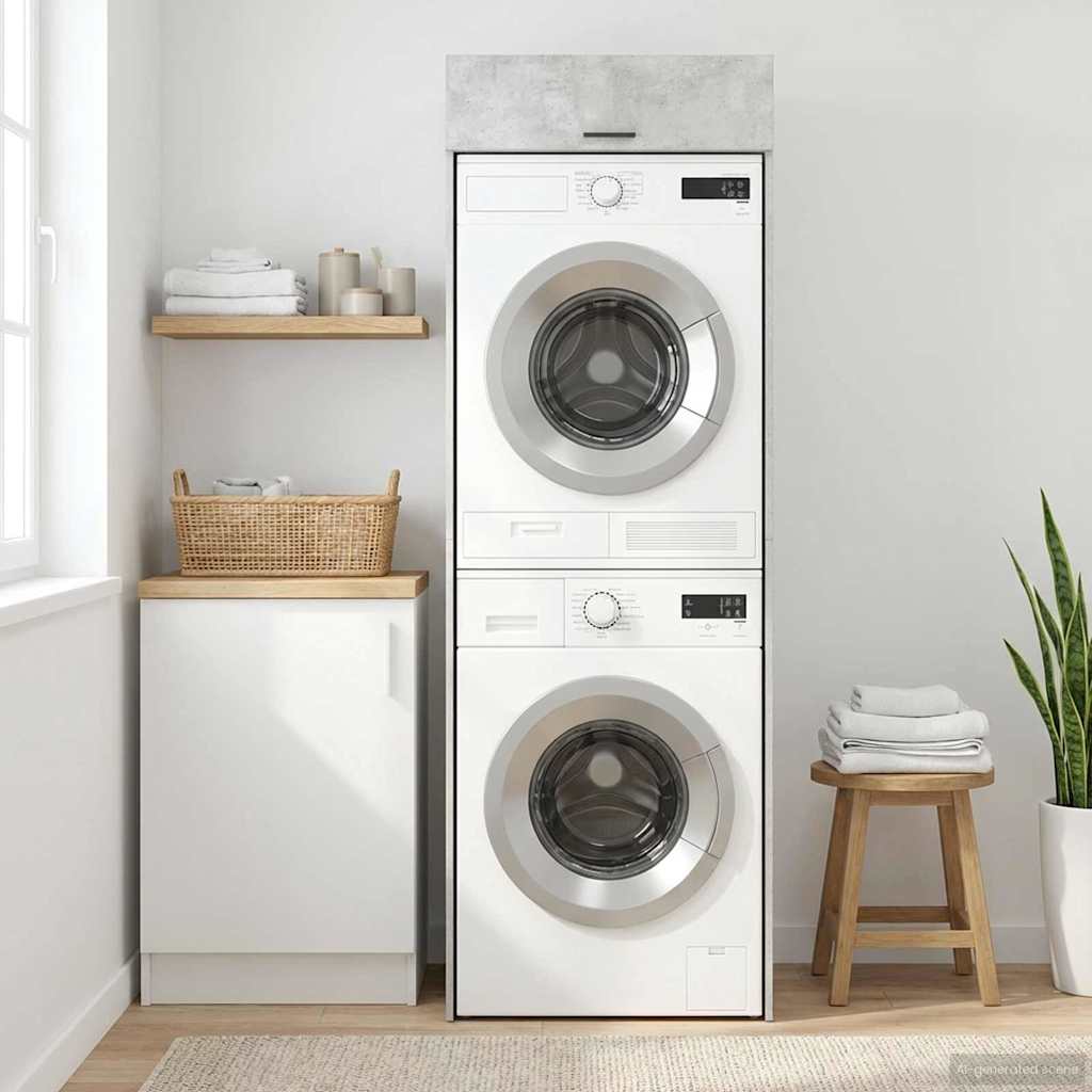 Armoire pour machine à laver Béton 67,5 x 68 x 200 cm - XIOS