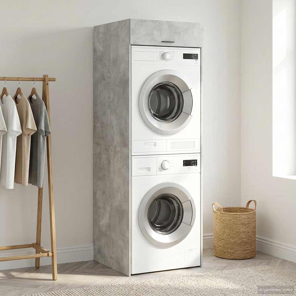 Armoire pour machine à laver Béton 67,5 x 68 x 200 cm - XIOS