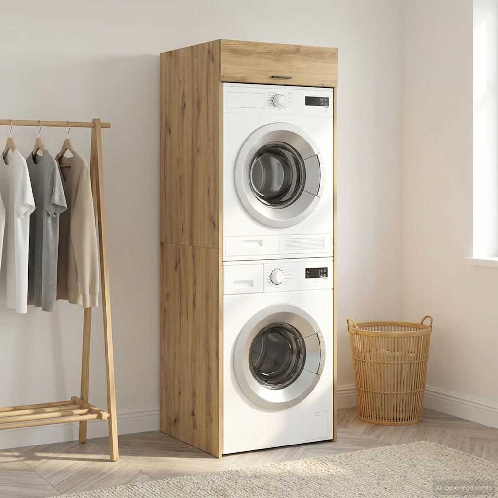 Armoire pour machine à laver Chêne artisanal 67,5 x 68 x 200 cm