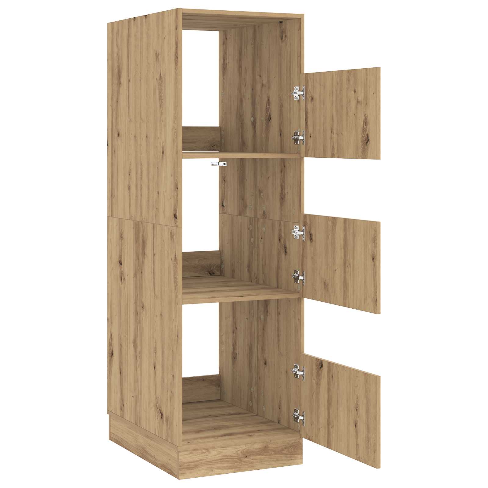 Armoire à Laver avec stockage Chêne artisanal 50 x 68 x 162 cm