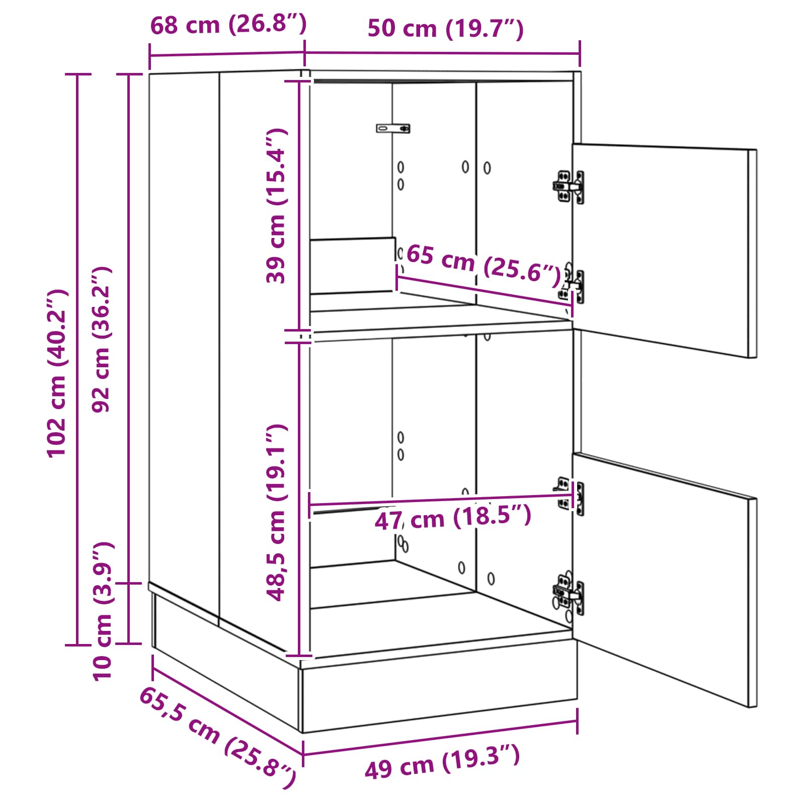 Armoire à Laver Blanc 50 x 68 x 102 cm Bois d'ingénierie