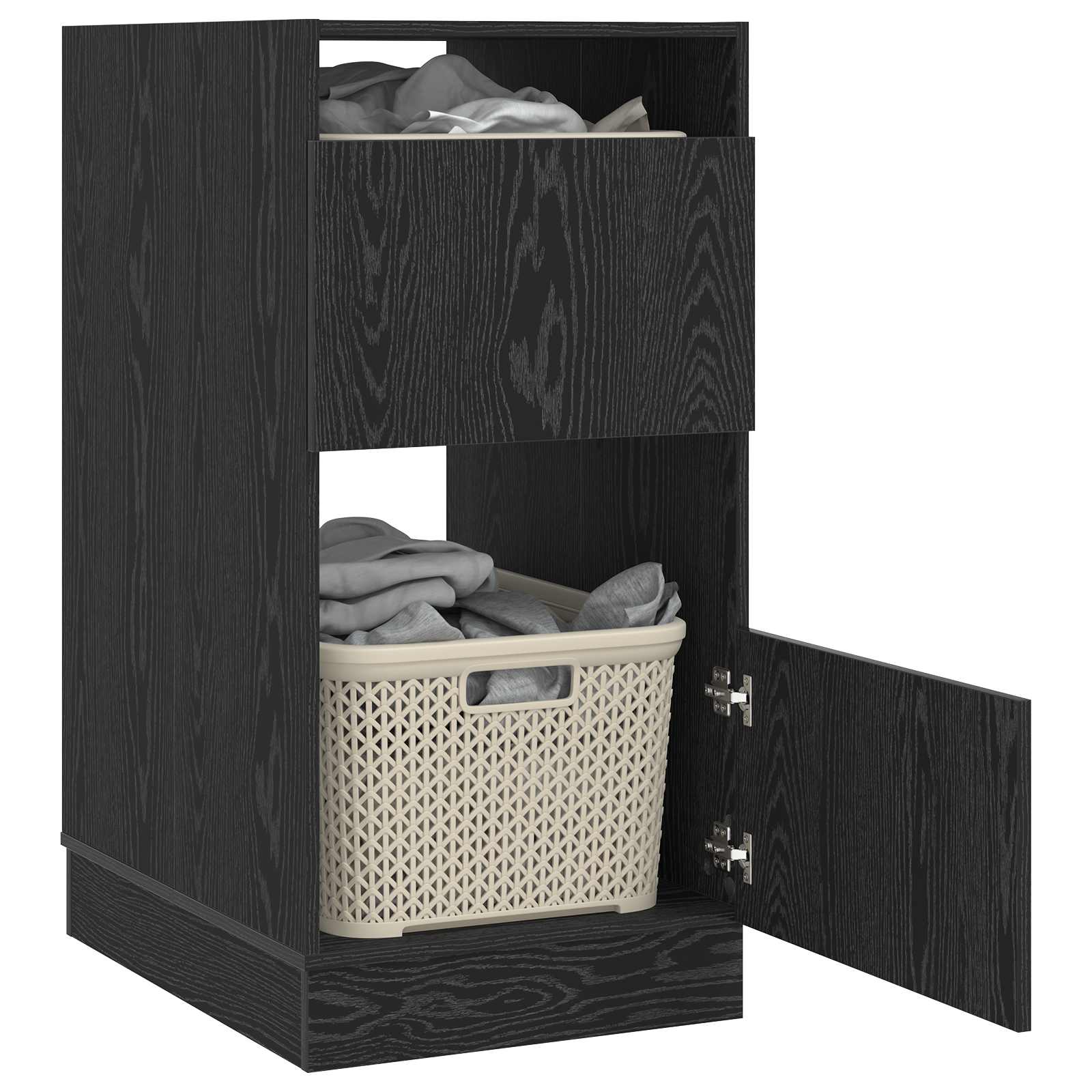 Armoire à Laver Chêne noir 50 x 68 x 102 cm Bois d'ingénierie
