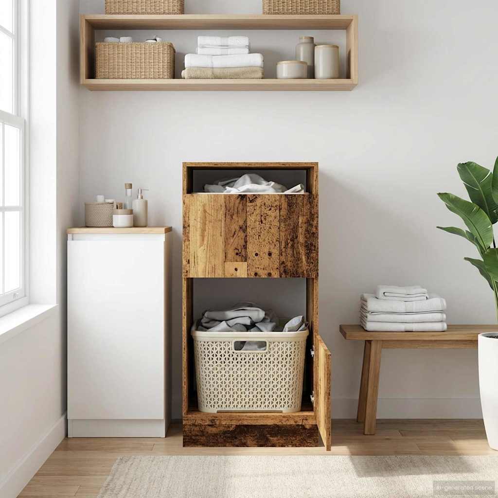 Armoire à Laver Bois ancien 50 x 68 x 102 cm Bois d'ingénierie