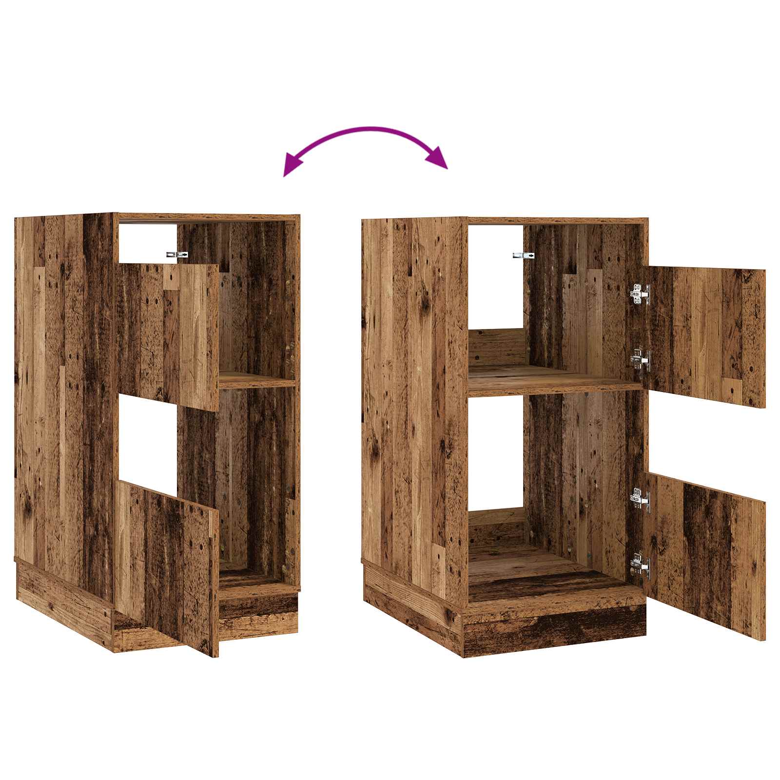 Armoire à Laver Bois ancien 50 x 68 x 102 cm Bois d'ingénierie