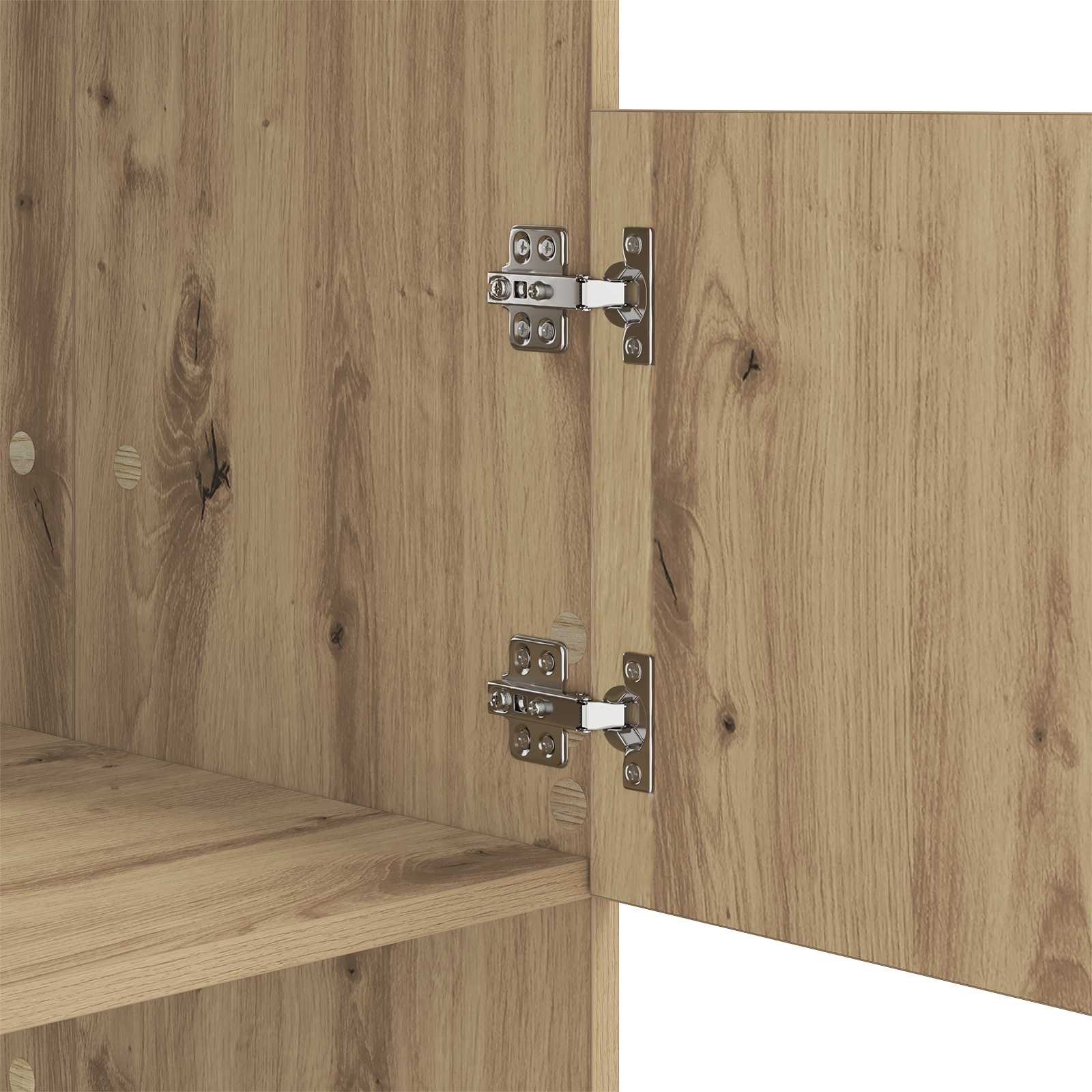 Armoire à Laver avec stockage Chêne artisanal 50 x 68 x 102 cm