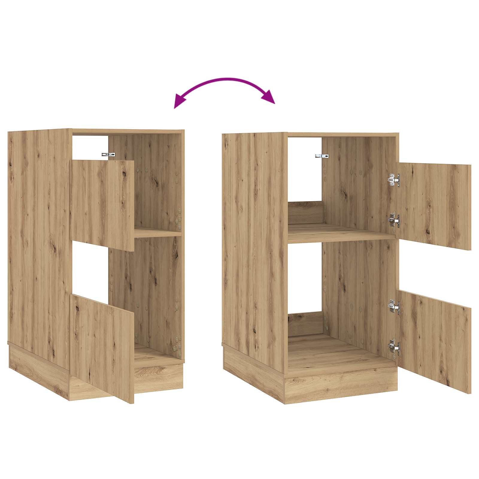 Armoire à Laver avec stockage Chêne artisanal 50 x 68 x 102 cm