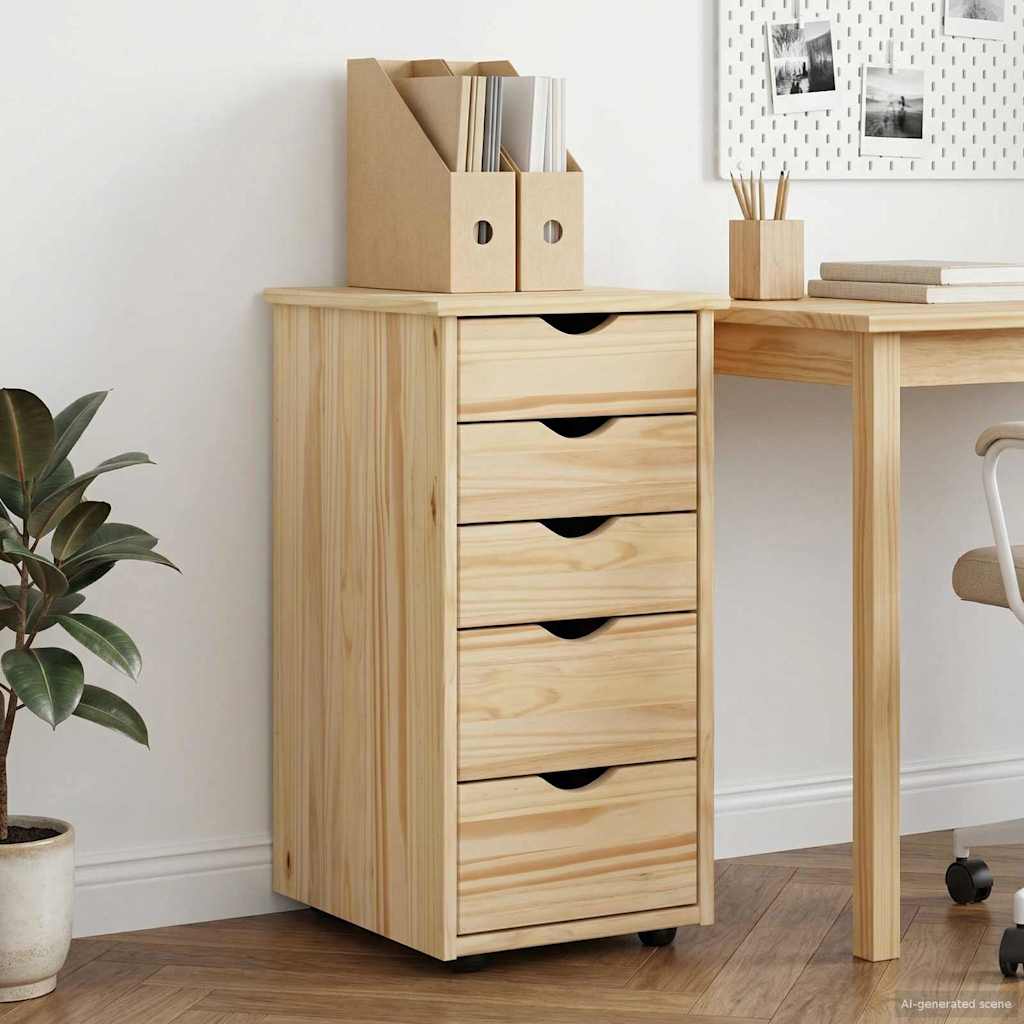 Armoire Marron 34 x 39 x 61,5 cm Bois de Pin Massif - XIOS