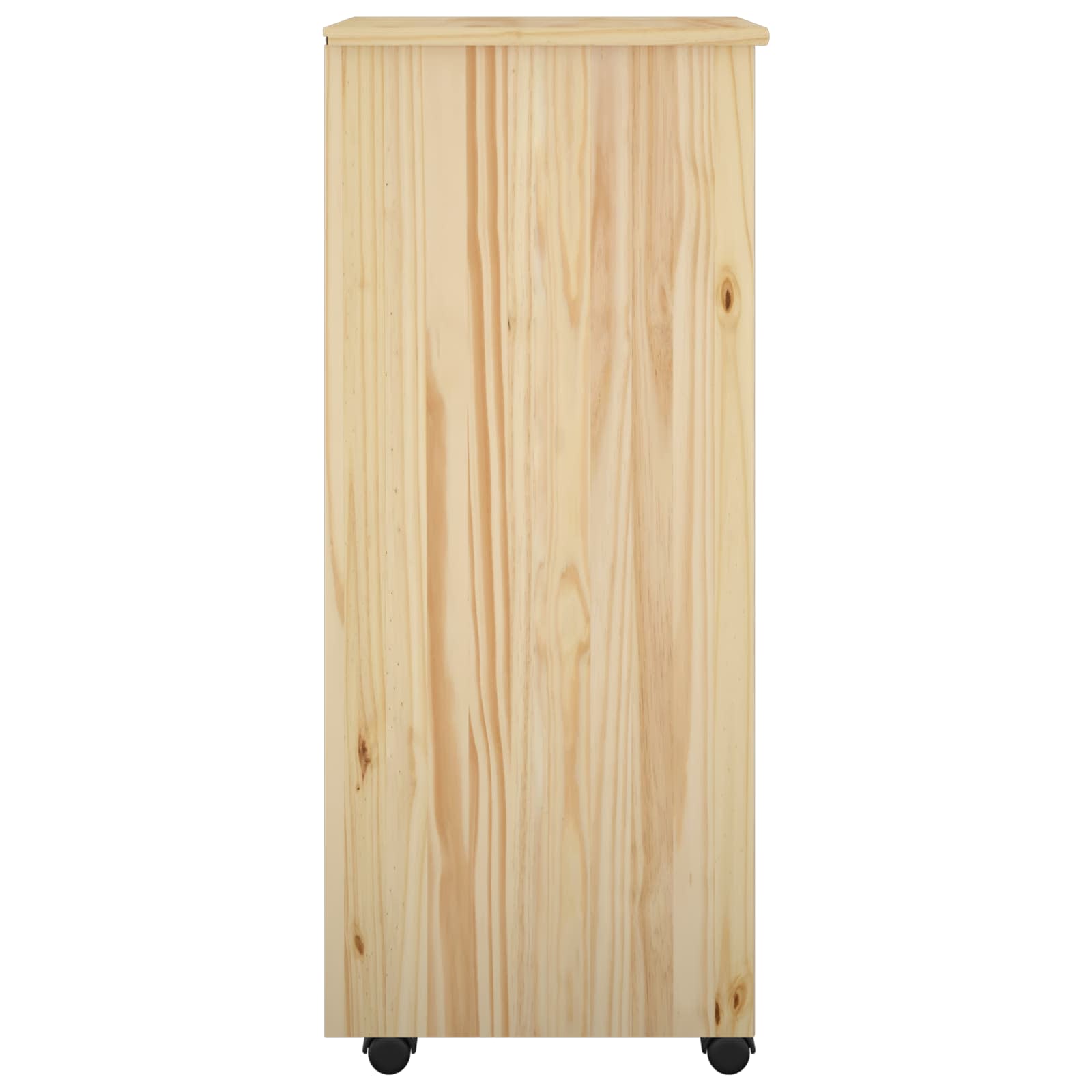 Cabinet roulant Marron 34 x 39 x 93,5 cm Bois de Pin Massif - XIOS