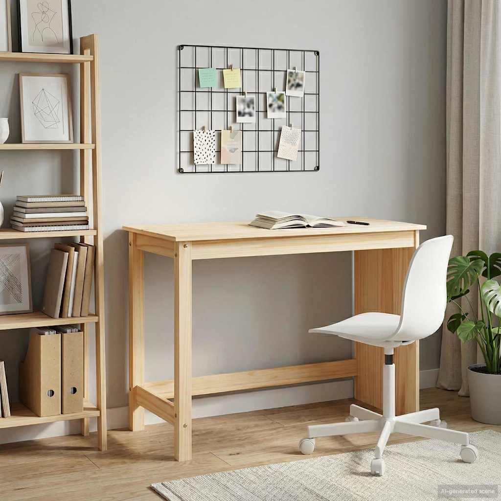 Bureau Marron 112 x 50 x 75 cm Bois de Pin Massif - XIOS