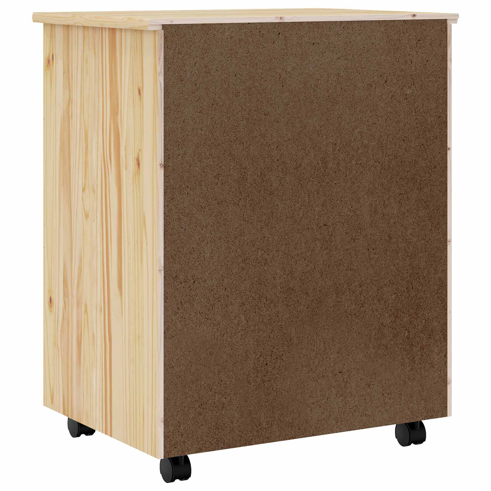 Cabinet Roulant avec Tiroirs avec roue MOSS Vernis transparent - XIOS