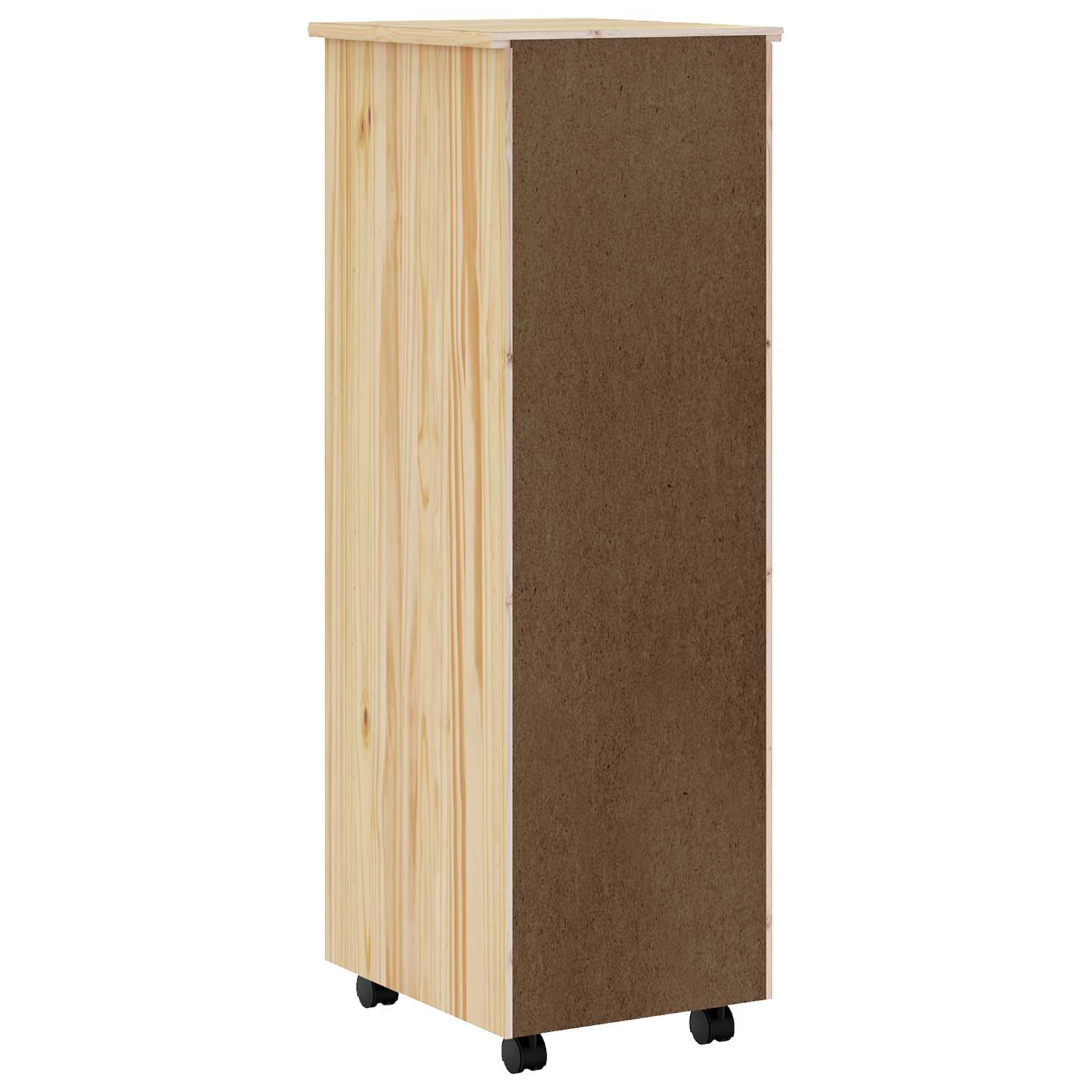 Cabinet Roulant avec Tiroirs avec roue MOSS Vernis transparent - XIOS
