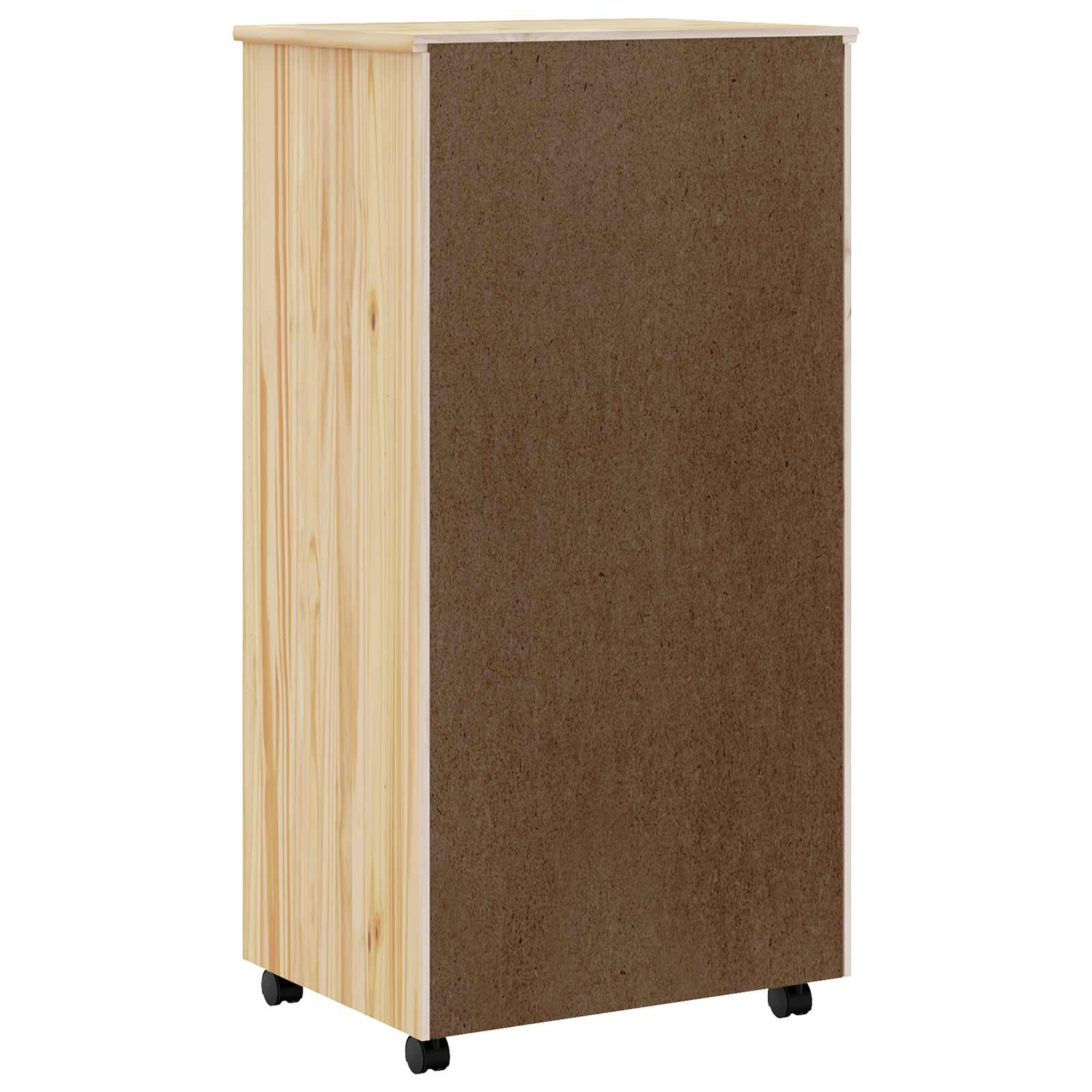 Cabinet Roulant avec Tiroirs avec roue MOSS Vernis transparent - XIOS