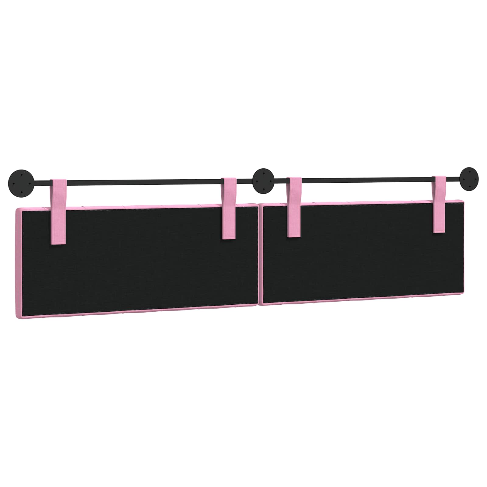 Tête de lit suspendue Montage mural Rose 210 x 55 x 7 cm tissu - XIOS