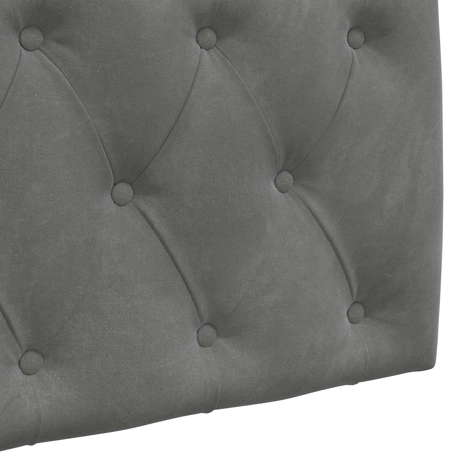 Tête de lit suspendue Gris foncé Velours - XIOS