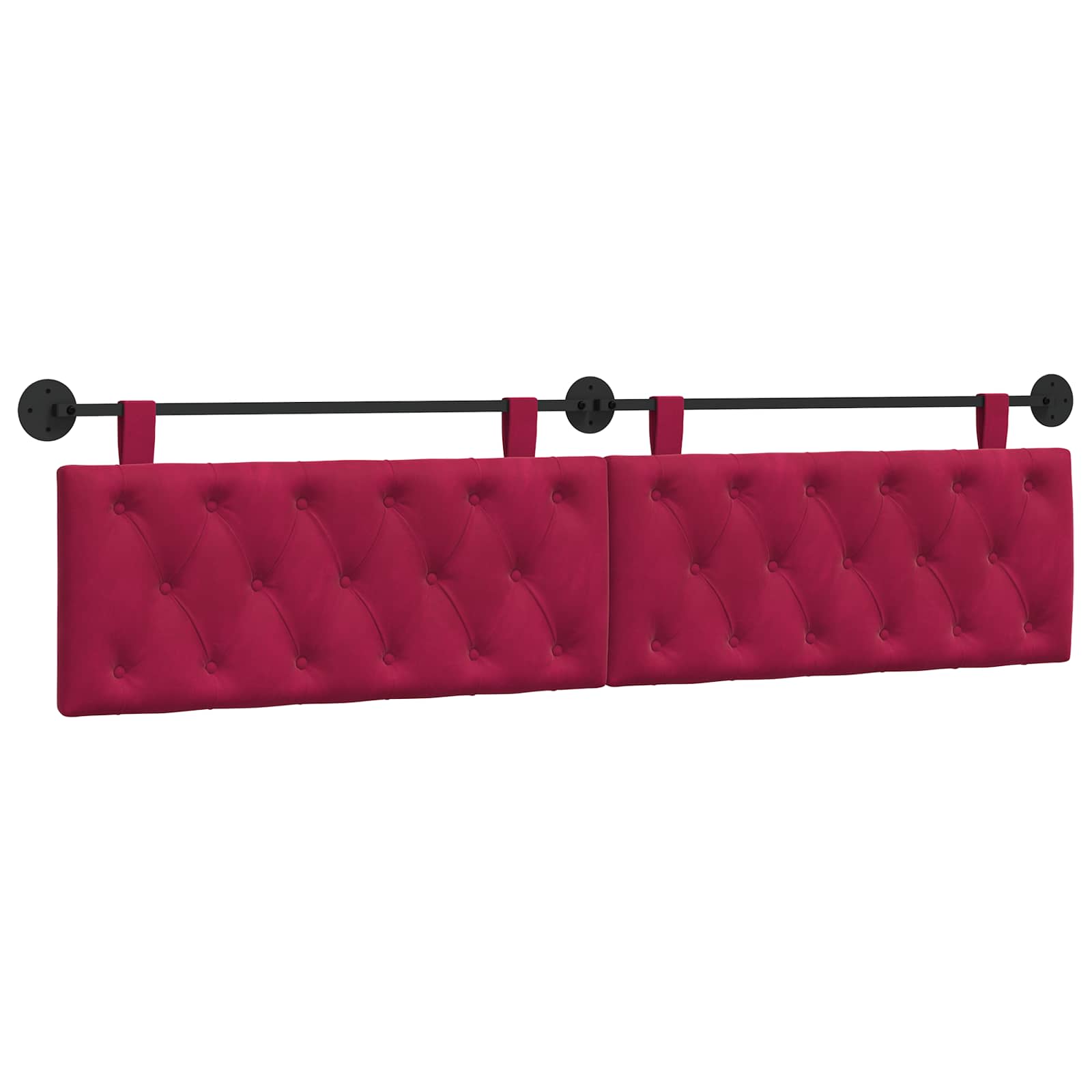 Tête de lit suspendue Bordeaux Velours - XIOS