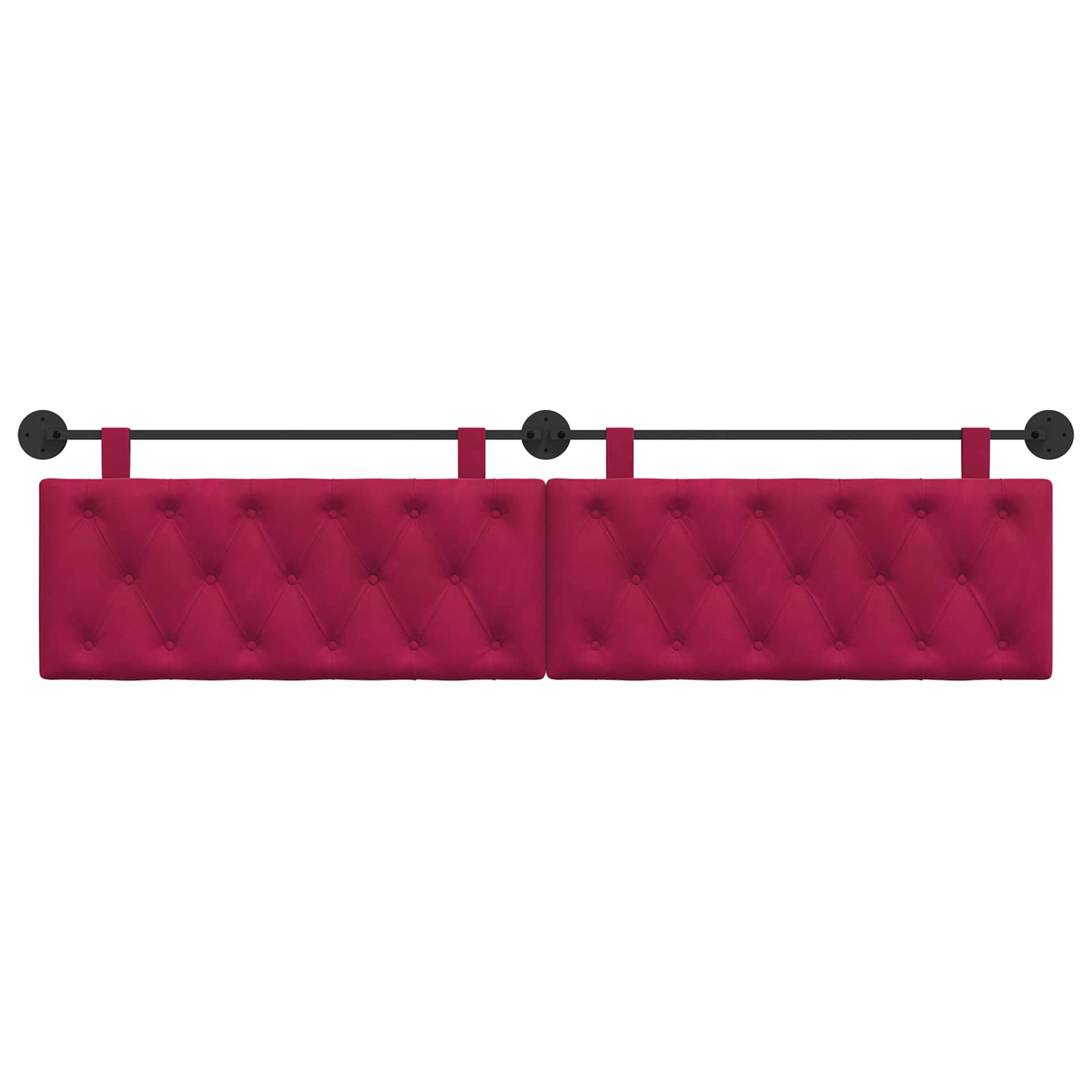 Tête de lit suspendue Bordeaux Velours - XIOS