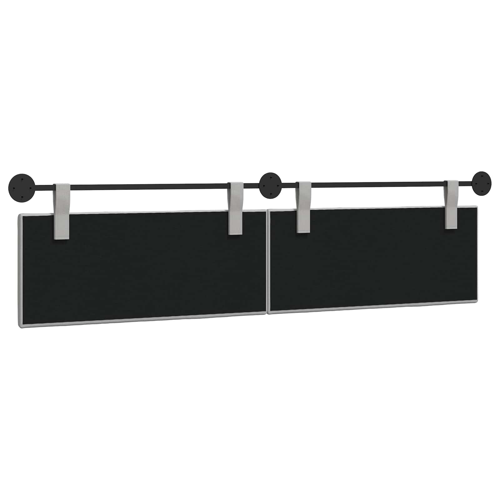 Tête de lit suspendue Gris nuage Tissu - XIOS