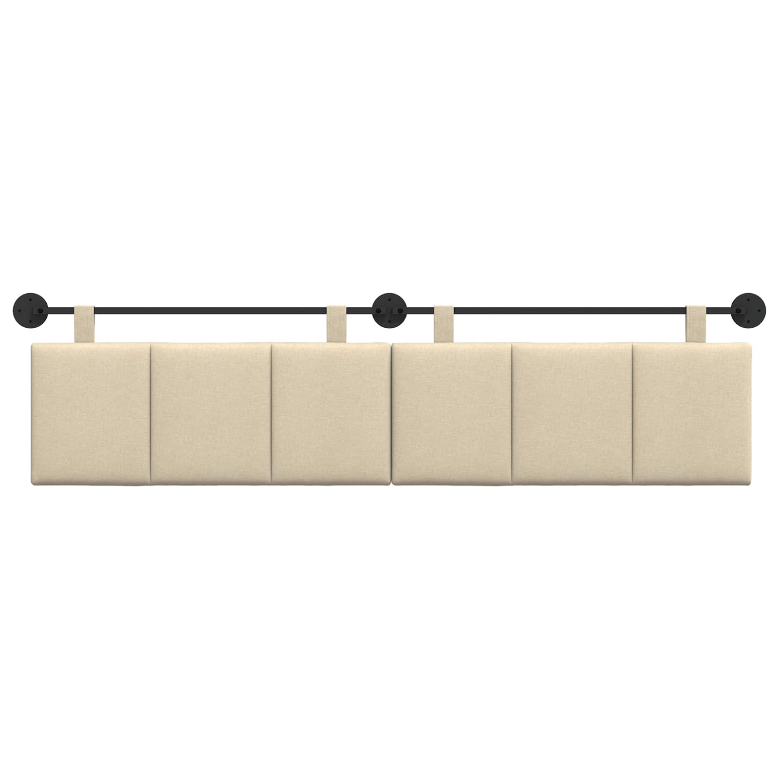 Tête de lit suspendue Crème Tissu - XIOS
