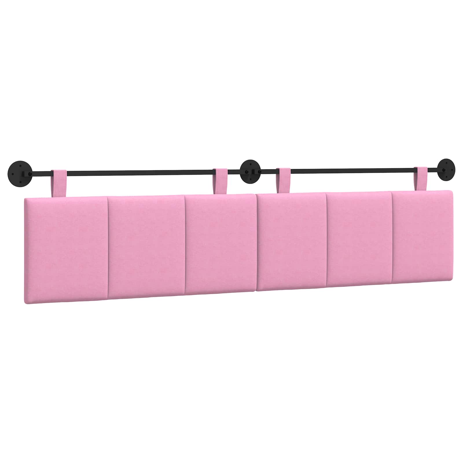 Tête de lit suspendue Rose Tissu - XIOS