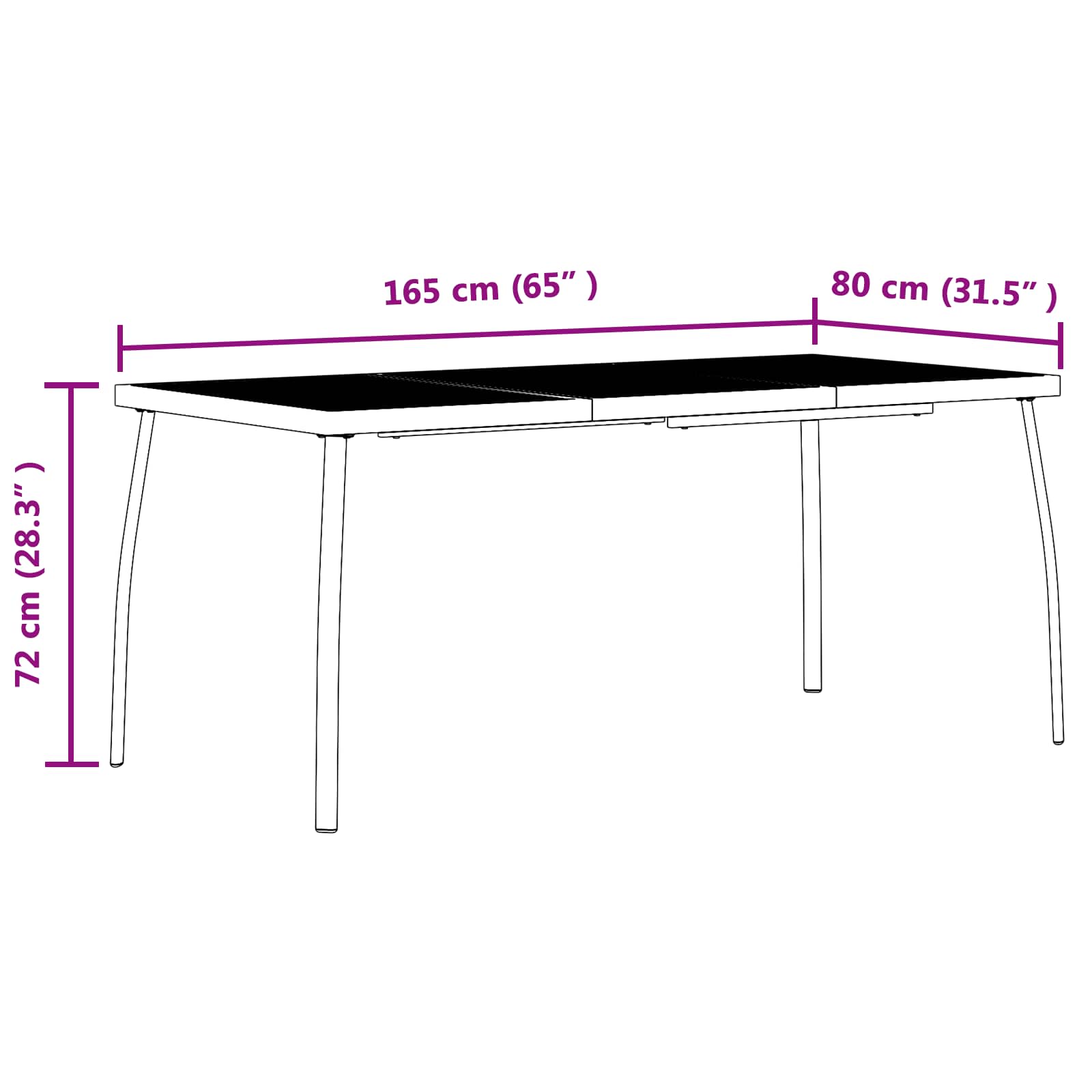 Ensemble de meubles d'extérieur 7 pcs Anthracite Fer et Acier - XIOS