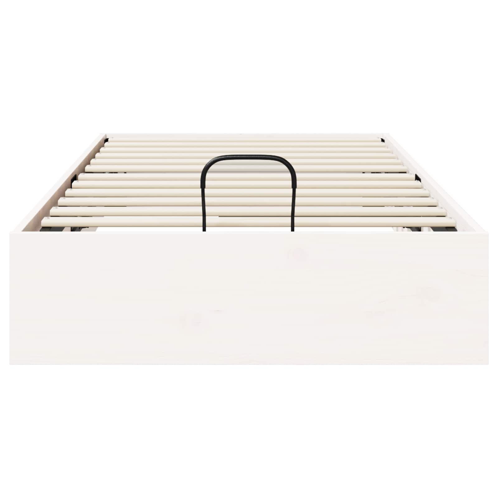 Cadre de lit ottoman avec rangement Blanc 75 x 190 cm - XIOS