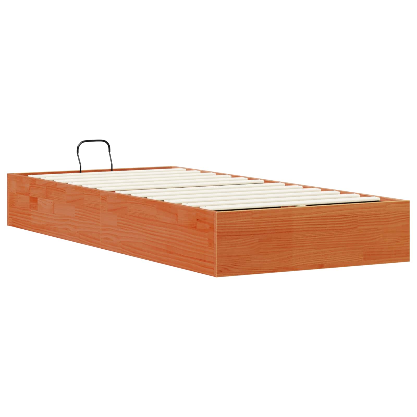 Cadre de lit ottoman avec rangement Brun Ciré 90 x 190 cm - XIOS
