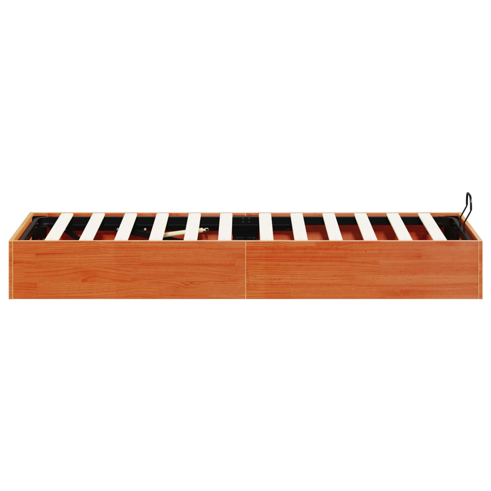 Cadre de lit ottoman avec rangement Brun Ciré 90 x 190 cm - XIOS
