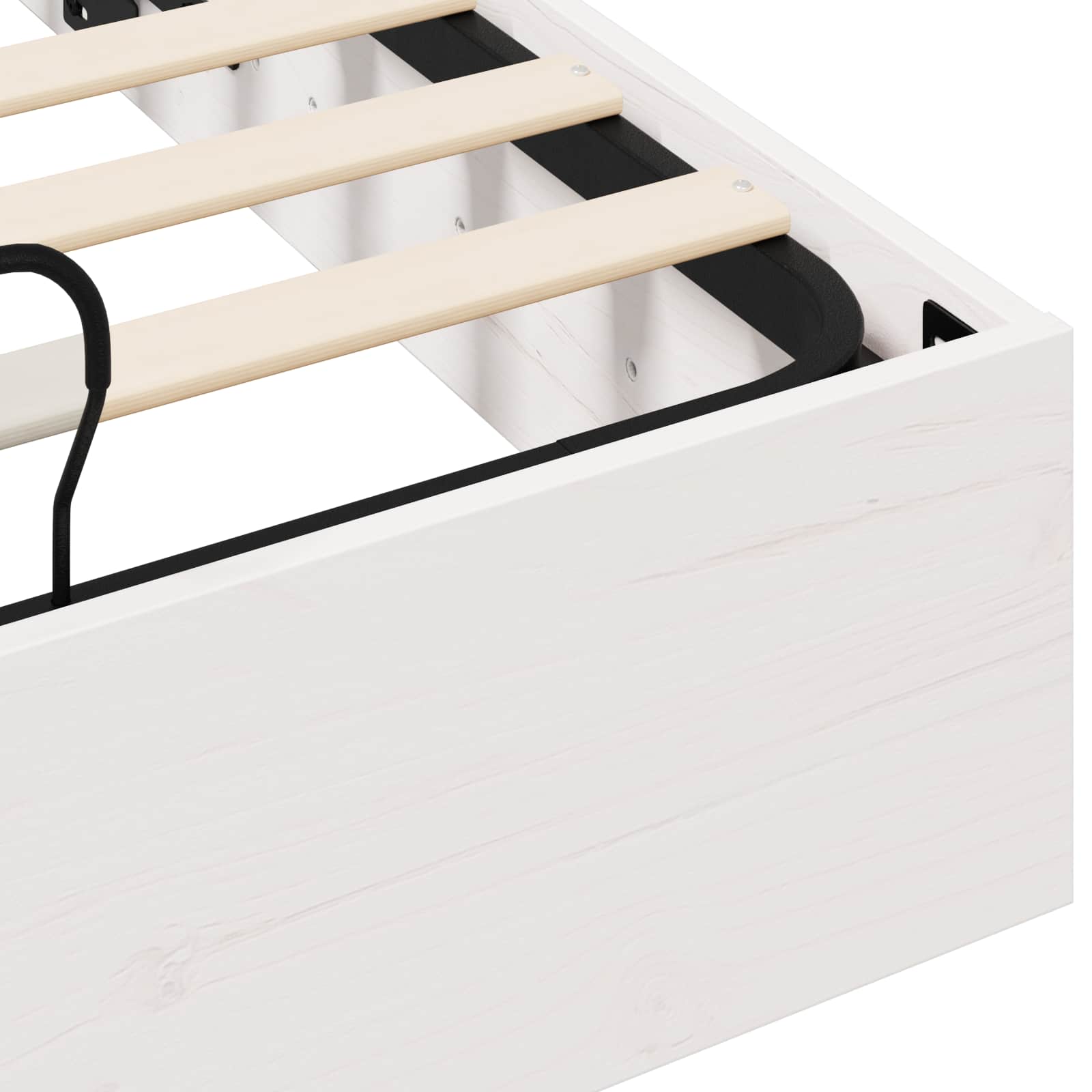 Cadre de lit ottoman avec rangement Blanc 120 x 190 cm - XIOS