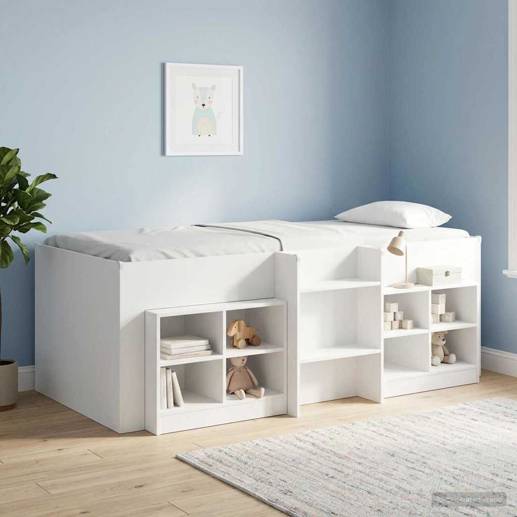 Cadre de Lit Élevé pour Enfants Blanc 80 x 200 cm - XIOS
