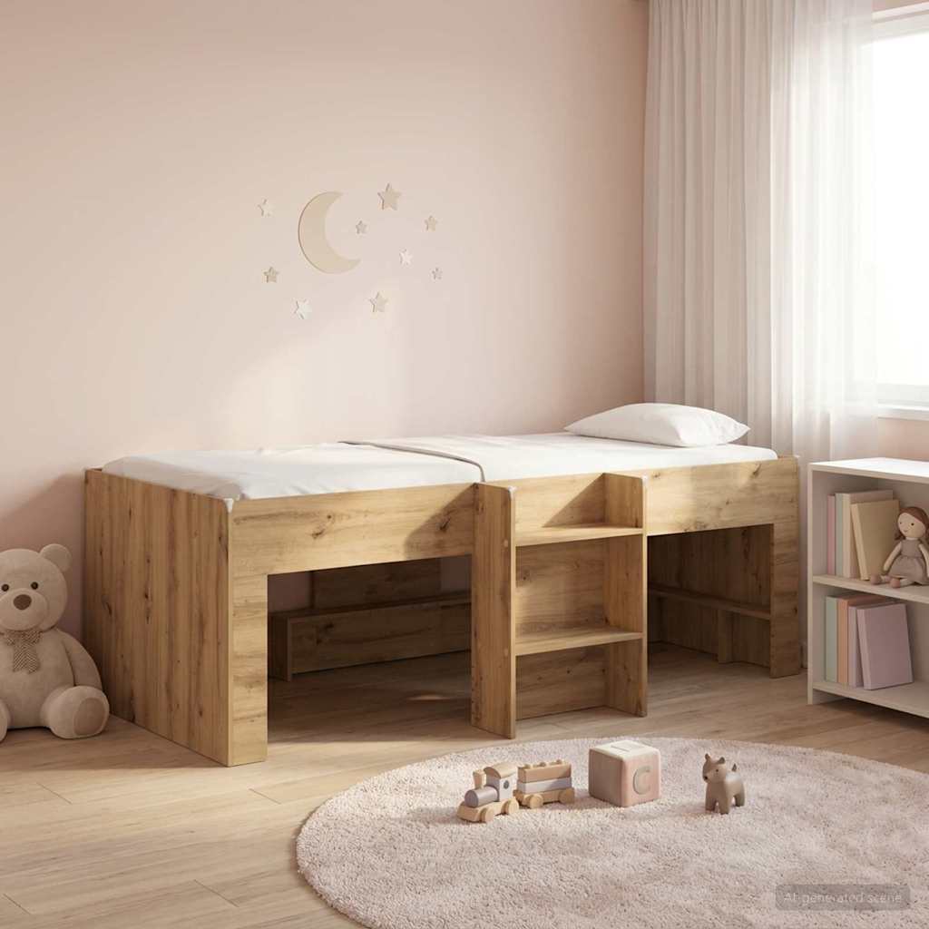 Cadre de Lit Élevé pour Enfants 2 pcs Chêne artisanal - XIOS