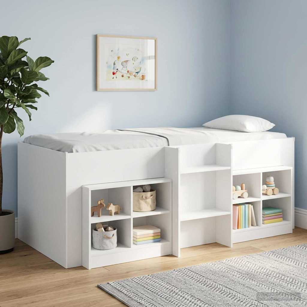 Cadre de Lit Élevé pour Enfants Blanc 90 x 200 cm - XIOS
