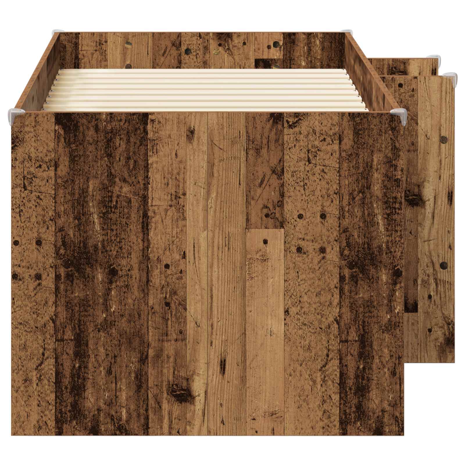 Cadre de Lit Élevé pour Enfants 2 pcs Bois ancien - XIOS
