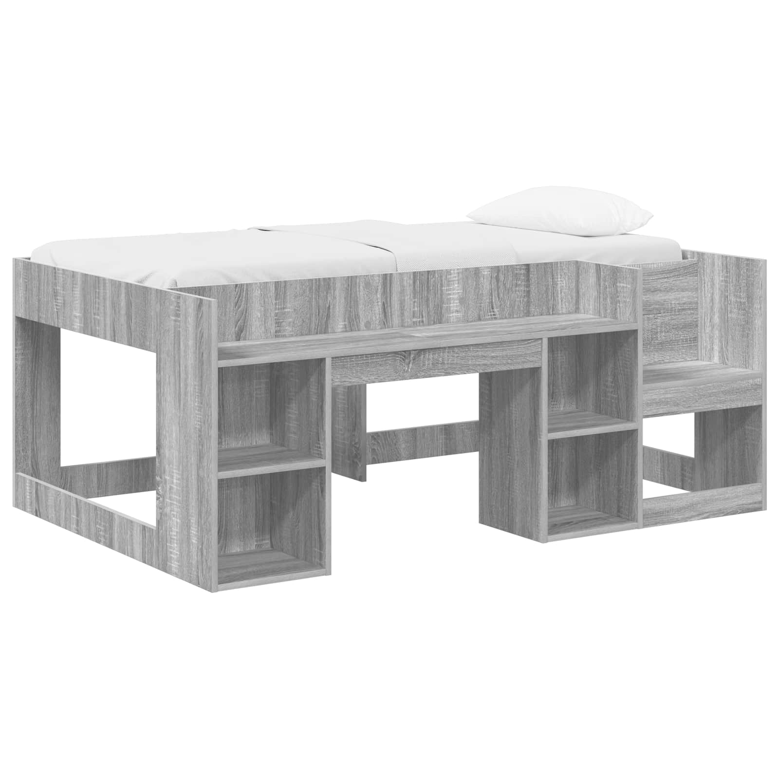 Cadre de lit pour enfants avec rangement Sonoma gris - XIOS