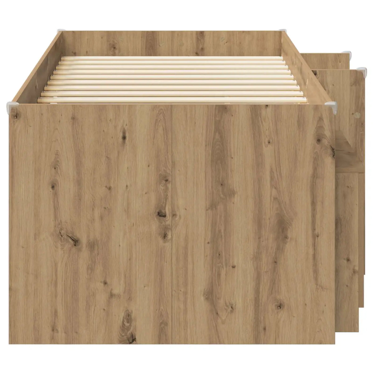 Cadre de lit en loft avec armoire 3 pc Chêne artisanal - XIOS