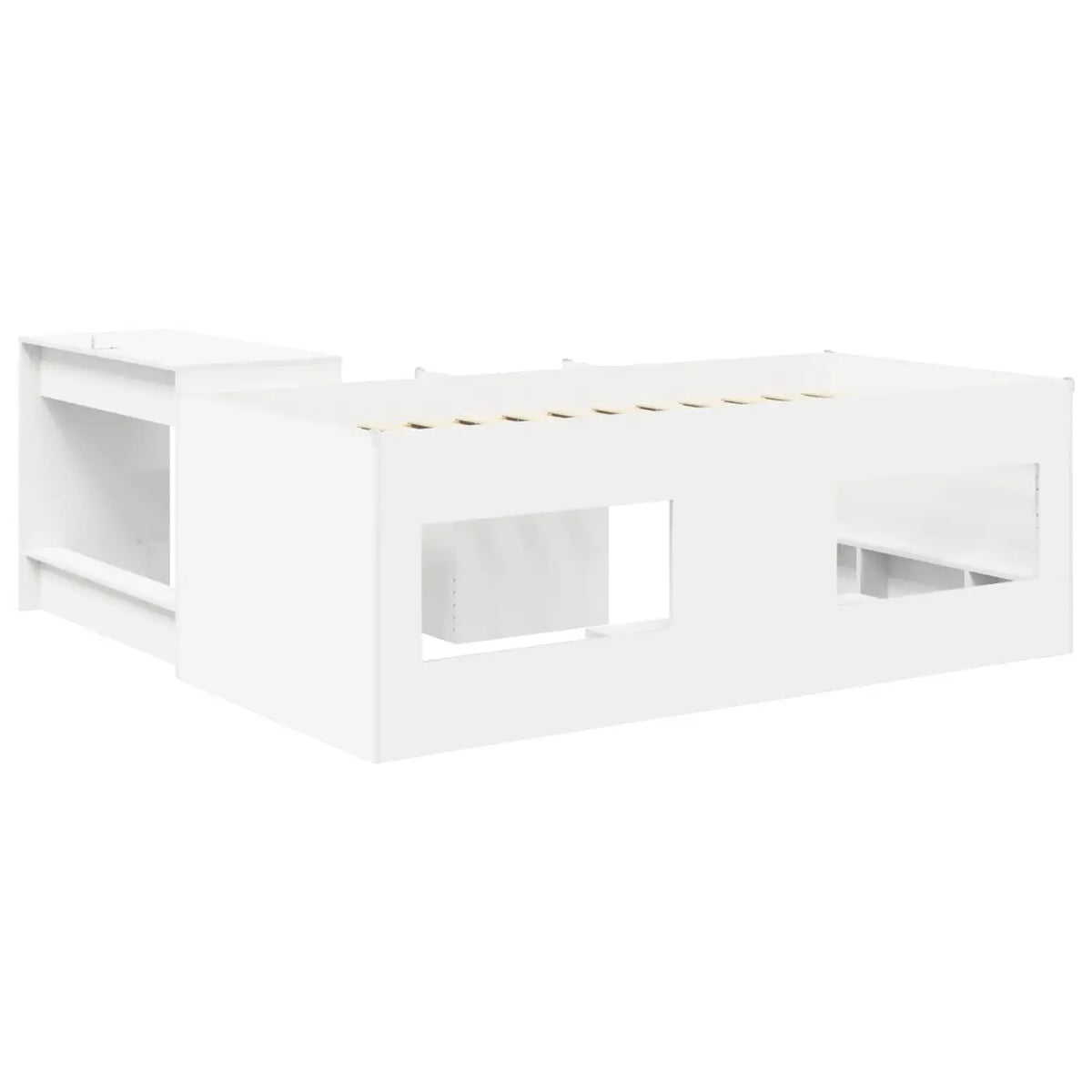 Lit haut pour enfants avec bureau 2 pc Blanc Bois d’ingénierie - XIOS