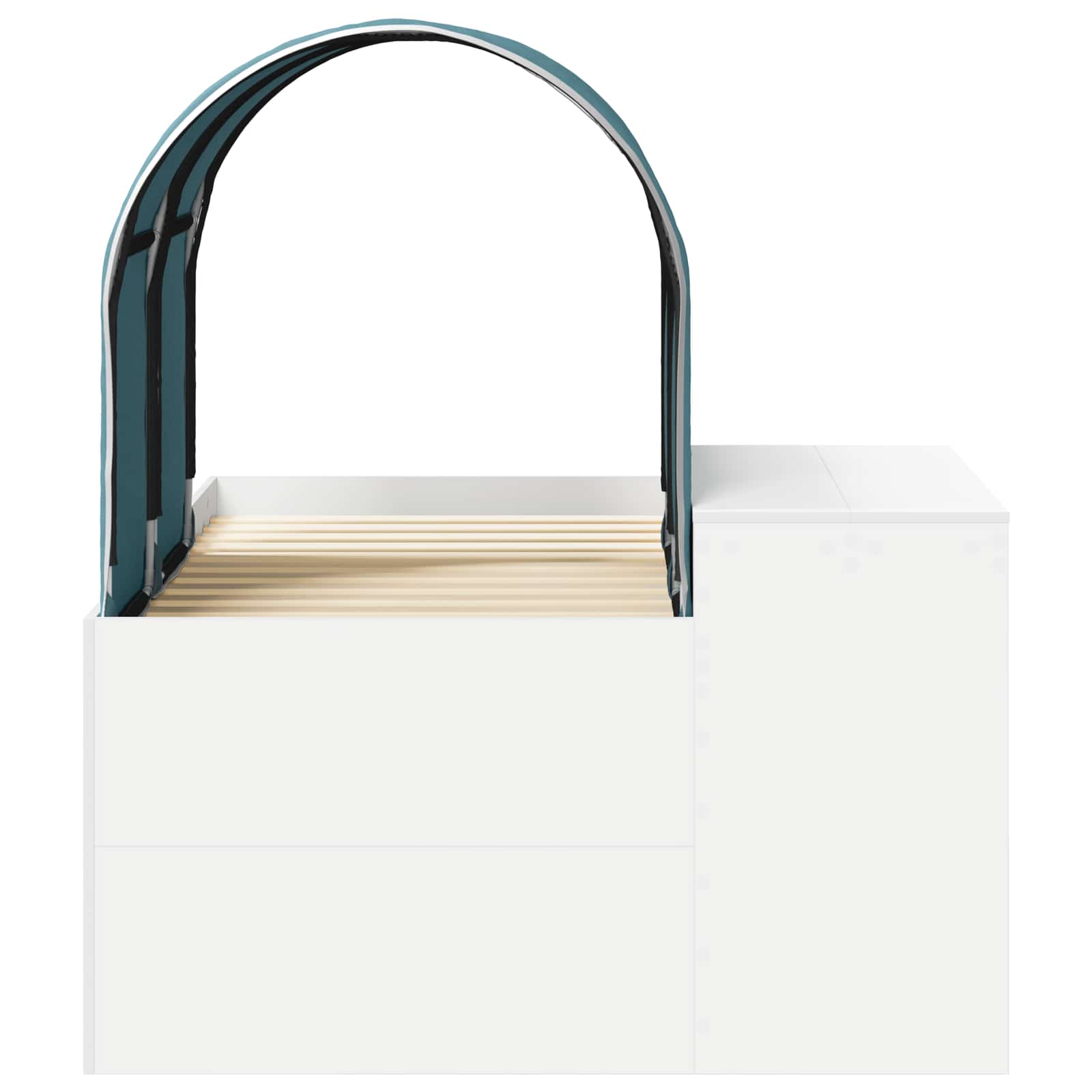 Lit avec Tunnel 4 pcs Chêne Artisanal et Bleu Clair - XIOS