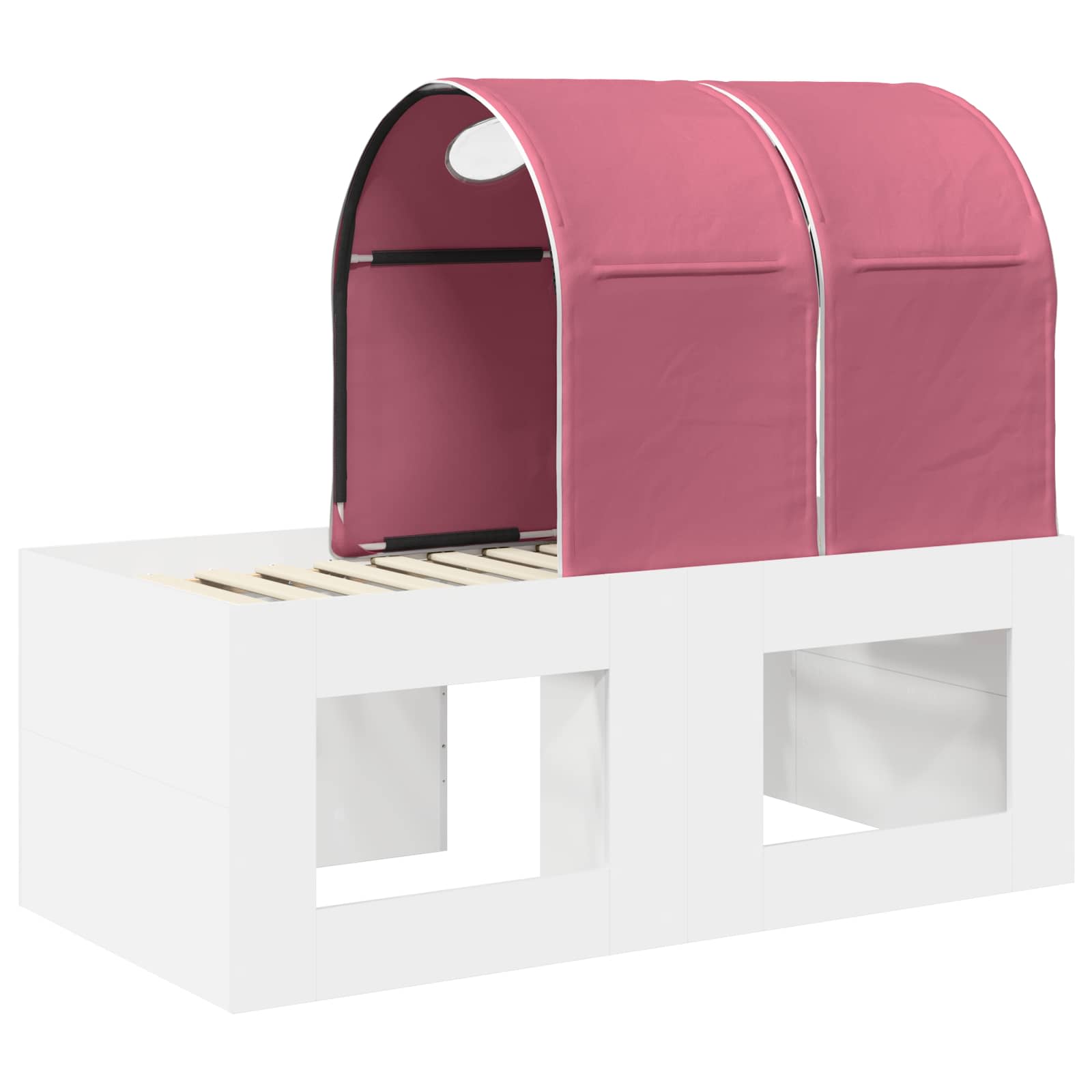 Lit avec Tunnel 4 pcs Chêne Artisanal et Rose Bois d'ingénierie - XIOS