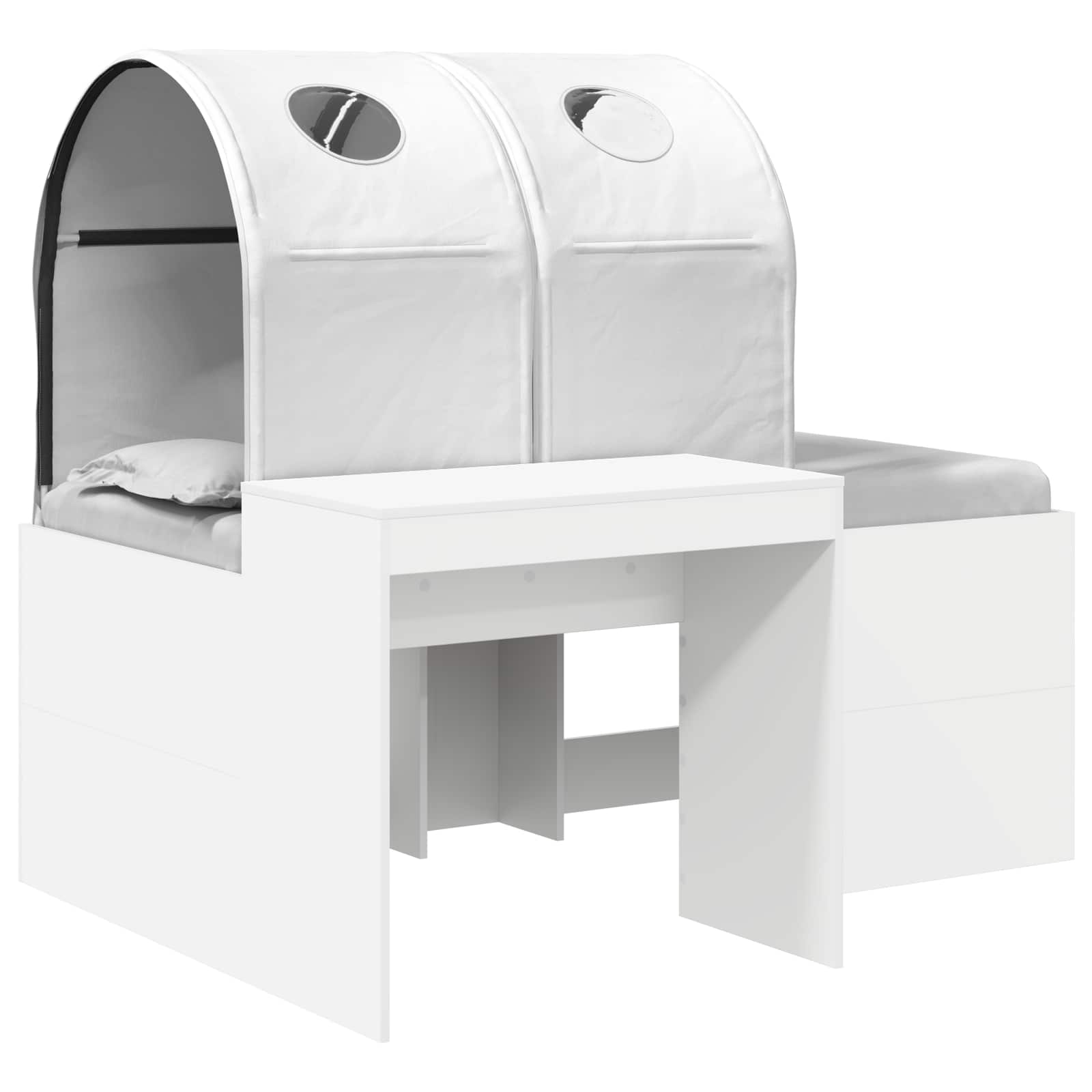 Lit avec Tunnel 4 pcs Chêne Artisanal et Blanc - XIOS