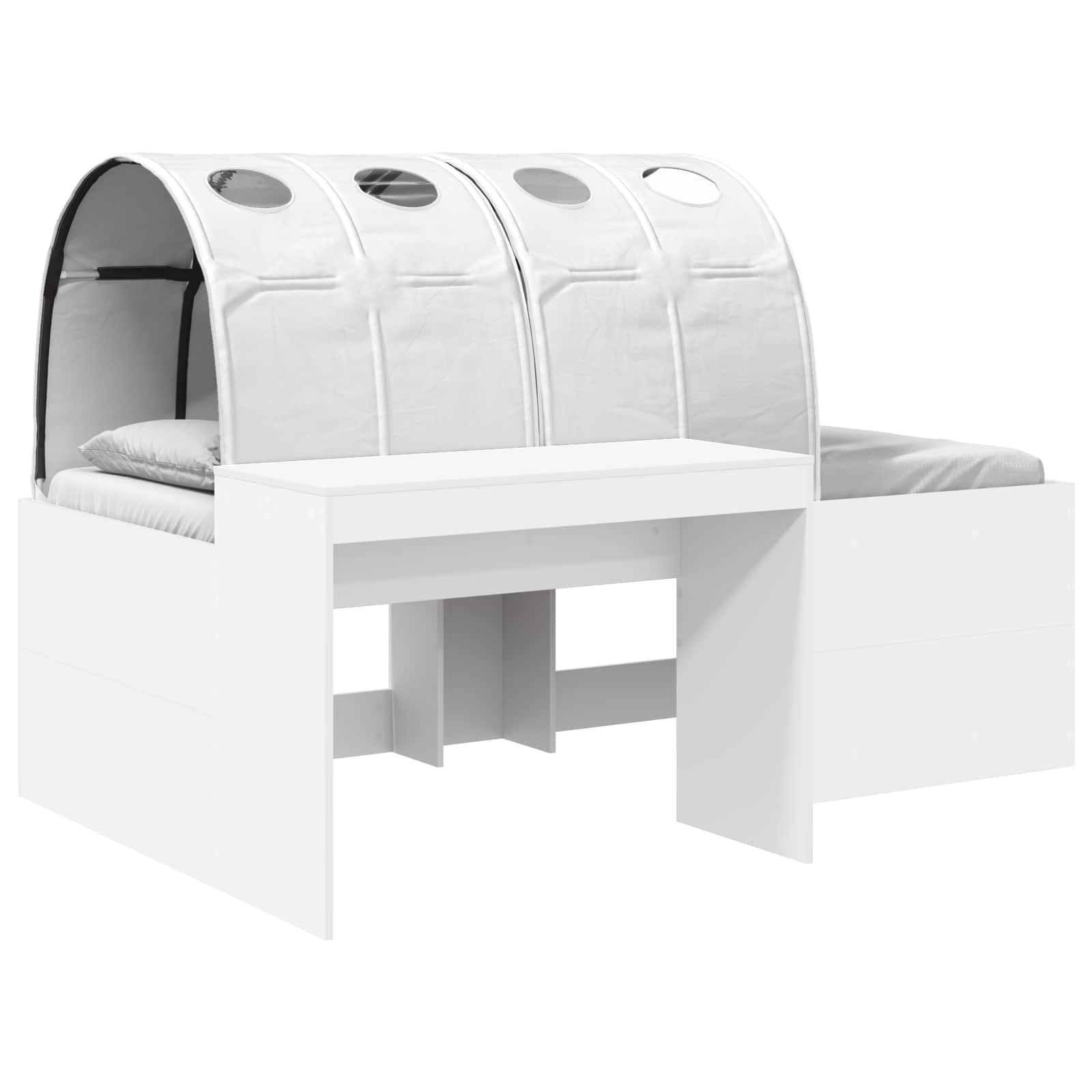 Lit avec Tunnel 4 pcs Chêne Artisanal et Blanc - XIOS