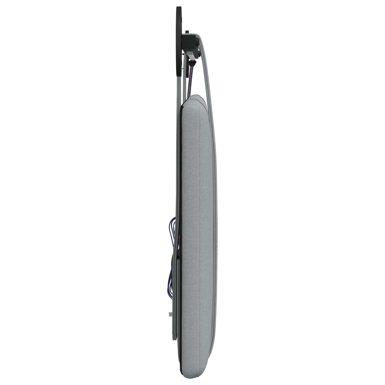Tête de lit suspendue Avec lumière LED Gris clair Tissu - XIOS