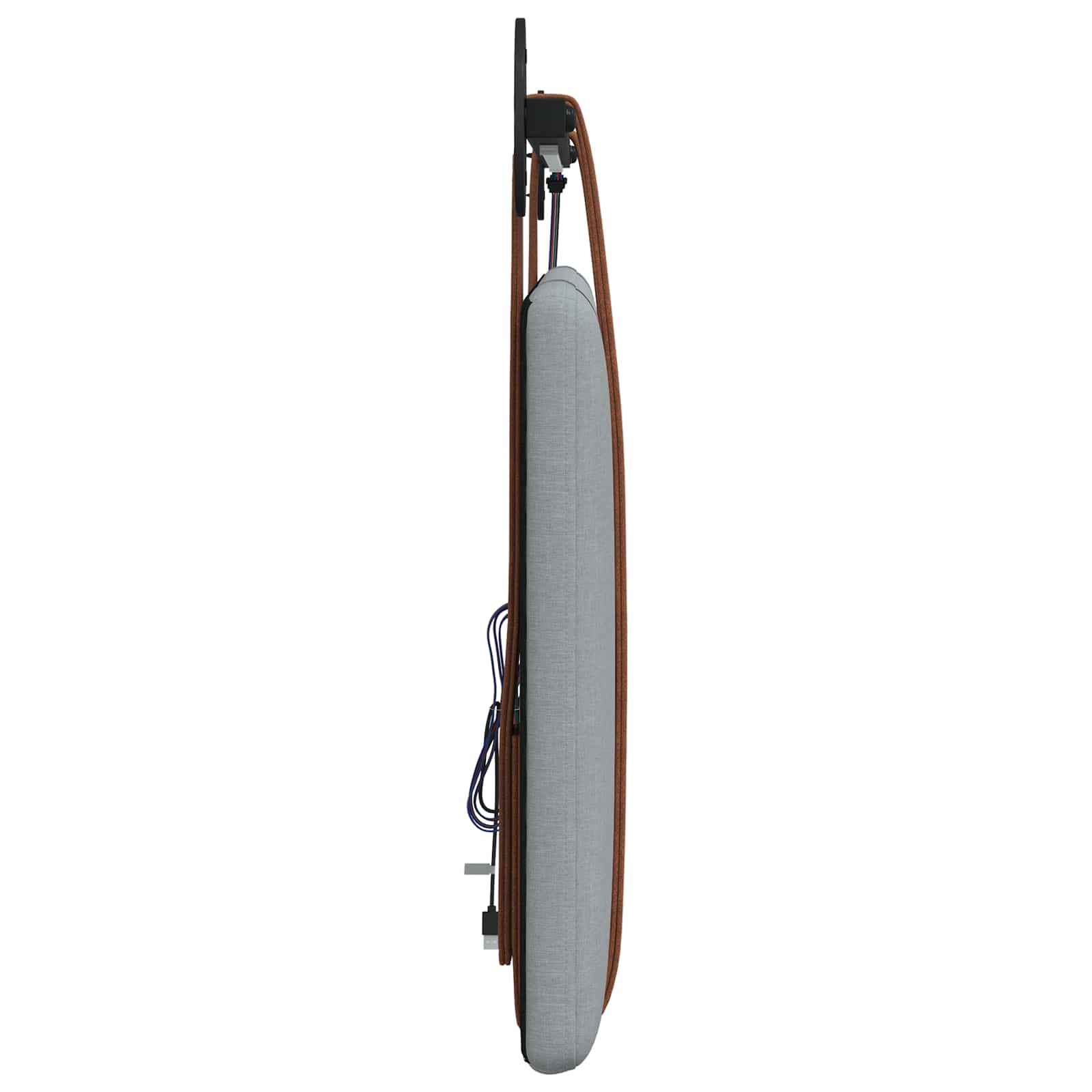 Tête de lit suspendue Avec lumière LED Gris clair PU antique - XIOS
