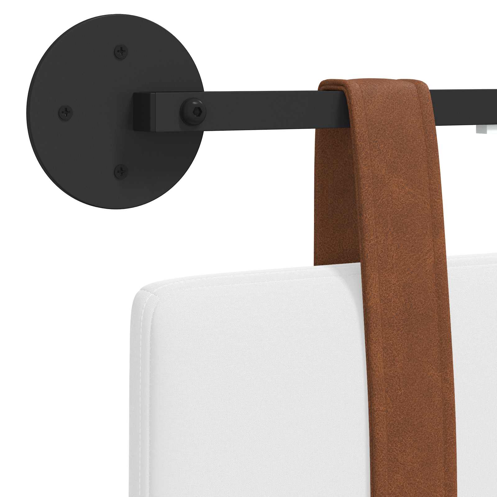 Tête de lit suspendue Avec lumière LED Blanc PU antique - XIOS