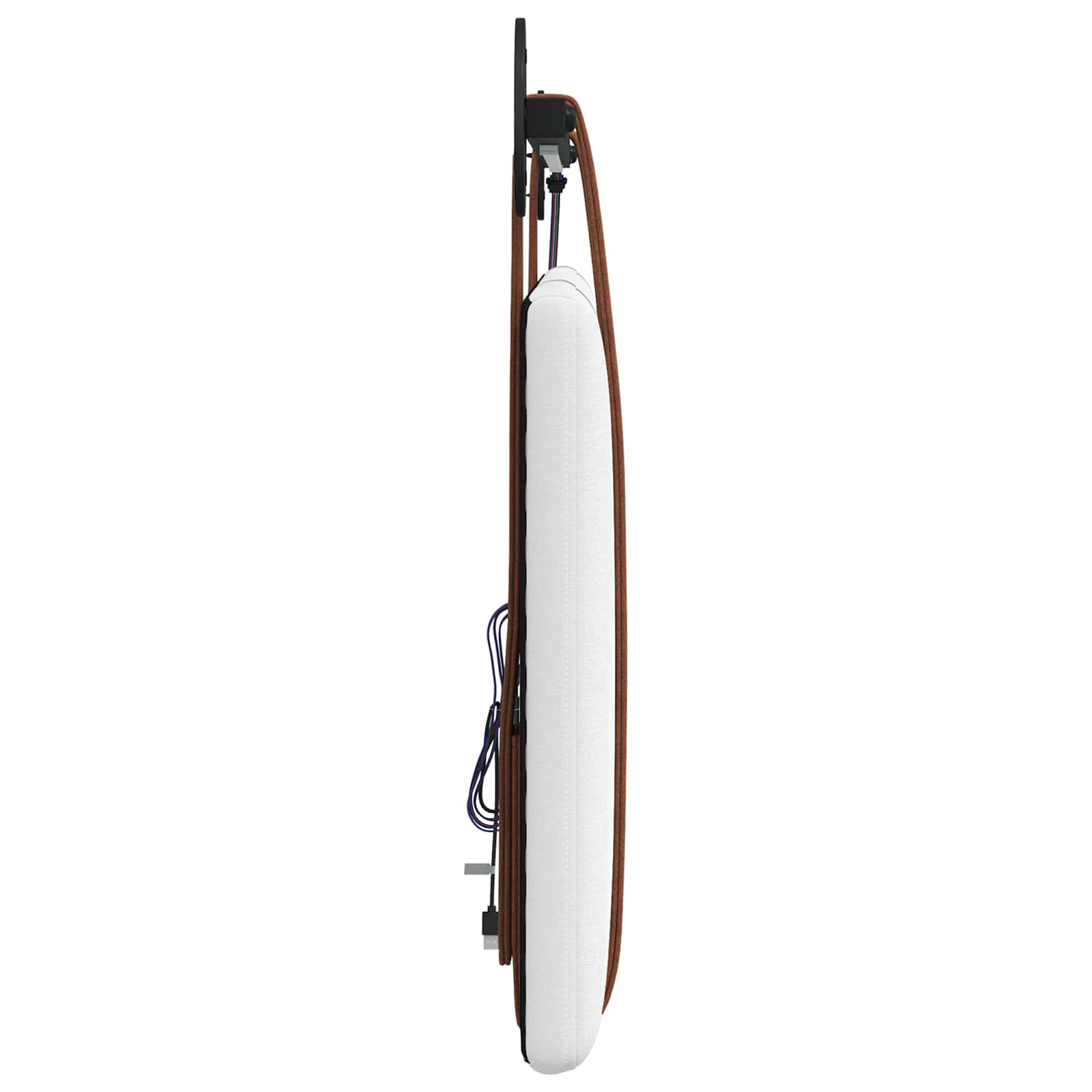 Tête de lit suspendue Avec lumière LED Blanc PU antique - XIOS